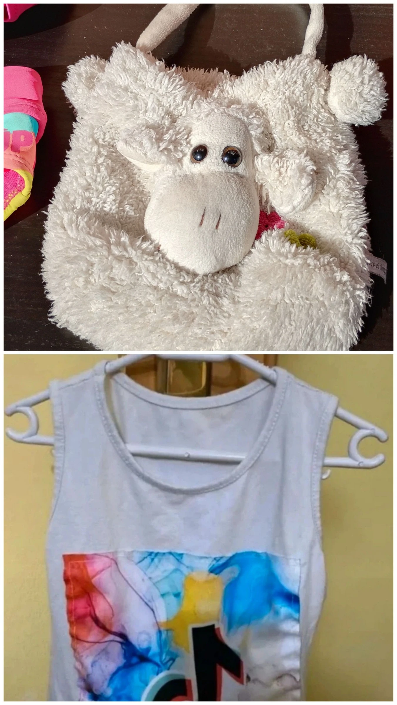 Vestido blanco y bolso